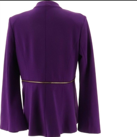 IMAN Global Chic Convertible Bell Sleeve in Purple Magic NWT Sz Xl - Picture 9 of 9